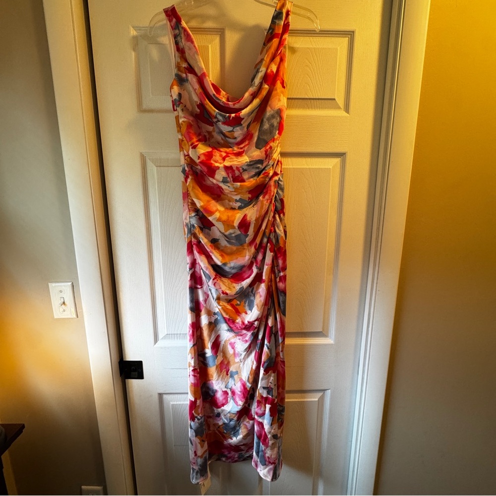 Abercrombie & Fitch Colorful Abstract Maxi Dress